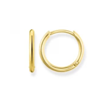 Ladies Thomas Sabo Gold Plated Sterling Silver Glam & Soul Small Hinged Hoop Earrings