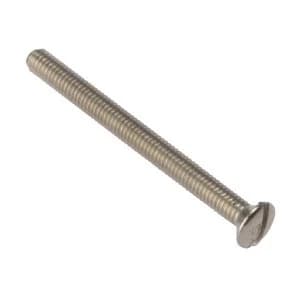 ForgeFix Socket Screw Slotted Raised Head Nickel Plated 3.5 x 25mm Bag 100