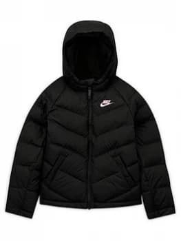 Boys, Nike Unisex NSW Synthetic Fill Jacket - Black/Pink, Size L
