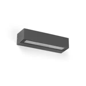 Lako Integrated LED Down Lighter Outdoor Wall Light Grey, 3000K, IP65