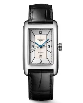 Longines DolceVita Silver Dial Leather Strap Mens Watch L5.757.4.73.0 L5.757.4.73.0