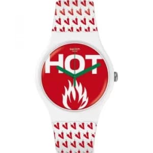 Unisex Swatch Au Feu Watch