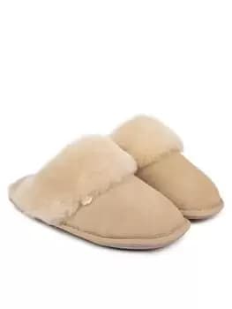 Just Sheepskin Duchess Soft Cuff Sheepskin Mule, Natural, Size 5, Women