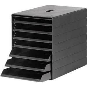Durable Desk drawer box 1712001060 Black C4, A4 No. of compartments: 7
