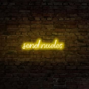 Send Nudes - Yellow Yellow Wall Lamp