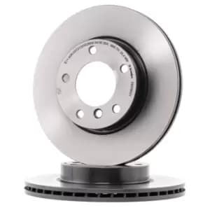 PAIR PAINTED BREMBO BRAKE DISCS 09.5390.31