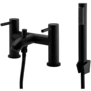 TAP152NR K-Vit Brassware Nero Round Black Shower Mixer, Matt Bath - Matt Black - Kartell