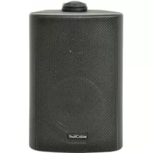 Loops - 5.25' 100V 8Ohm Outdoor Weatherproof Speaker Black 90W IP54 Rated Background