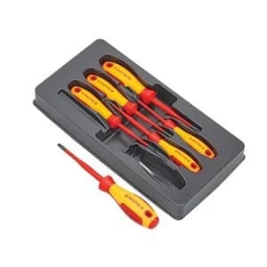 Knipex VDE Screwdriver Set, 6 Piece SL/PH/PZ