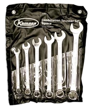Kamasa 55984 Combination Spanner Set (CD) - Made from Chrome Vanadium