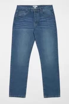 Mens Mid Wash Straight Fit Jean