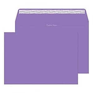 Creative Mid Coloured Envelopes C4 Peel & Seal 229 x 324mm Plain 120 gsm Summer Violet Pack of 250