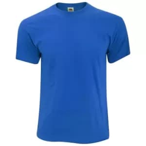 Fruit Of The Loom Mens Screen Stars Original Full Cut Short Sleeve T-Shirt (M) (Royal)