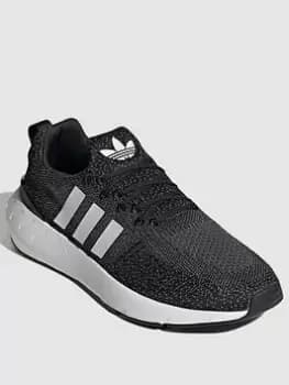 adidas Originals Swift Run 22 - Black/White, Size 8, Men