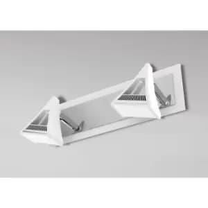 Spot Filippo 2 LED bulbs 10W 3000K, 900lm, matt white/polished chrome