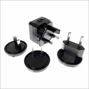 TP1074 5V 1A International usb charger with uk us au eu - Tiger Power Supplies