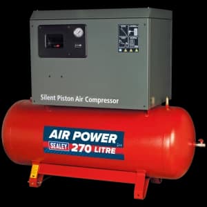 Sealey SAC42755BL Low Noise Air Compressor 270 LItre 415v