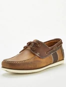 Barbour Capstan Leather Boat Shoes - Tan