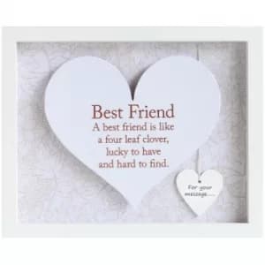 Said with Sentiment Rectangular Heart Frames Best Friend