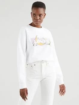 Levis Graphic Standard Crew - White