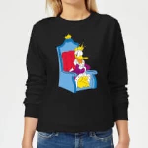 Disney King Donald Womens Sweatshirt - Black
