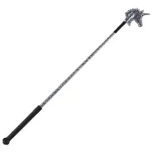 Dublin Sparkle Unicorn Riding Crop - Silver