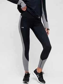 Under Armour Training Cozy Blocked Leggings - Black/White Size M Women