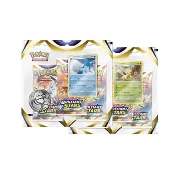Pokemon TCG: Sword & Shield 9 Brilliant Stars 3 Pack Blister - One At Random