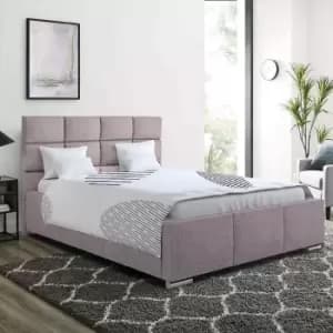 Gerali Bed King Plush Velvet Pink