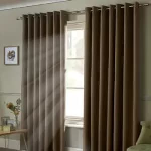 Blackout Curtains Eyelet Ring Top, Polyester, Beige, 66 x 72 - Beige - Alan Symonds