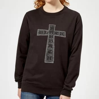 Black Sabbath Cross Womens Sweatshirt - Black - XS