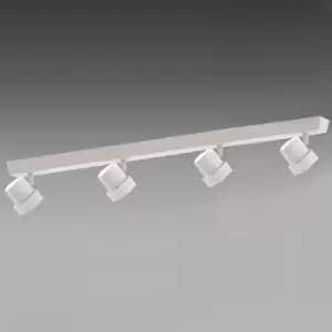 Moka 4-Light Ceiling Spotlight Bar Light Matt White