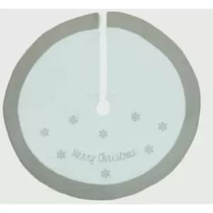 Premier Merry Christmas Tree Skirt 90cm W/Grey - PL195064