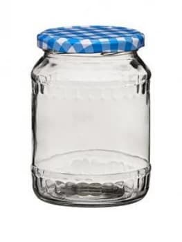 Premier Housewares Blue Gingham Jar