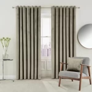 Helena Springfield Escala Lined Curtains 90" x 90", Linen