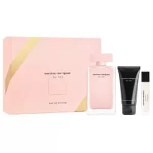 Narciso Rodriguez For Her Gift Set 100ml Eau de Parfum + 10ml Eau de Parfum + 50ml Body Lotion