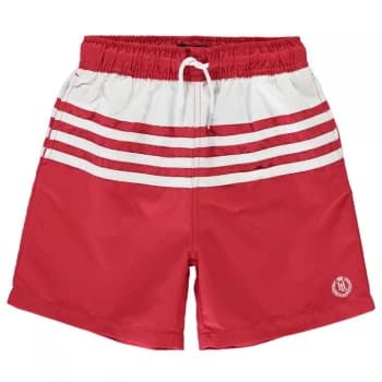 Henri Lloyd Stripe Swim Shorts - Signal Red