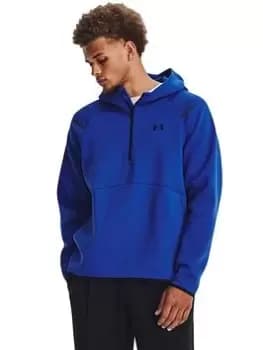 Under Armour Mens Training Unstoppable Fleece Hoodie, Blue, Size L, Men
