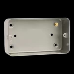Click Scolmore Essentials Metal Clad 40MM Double Back Box Without Knockout - CL086