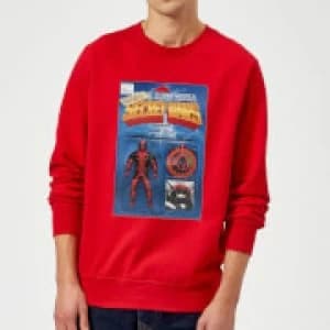 Marvel Deadpool Secret Wars Action Figure Sweatshirt - Red - L