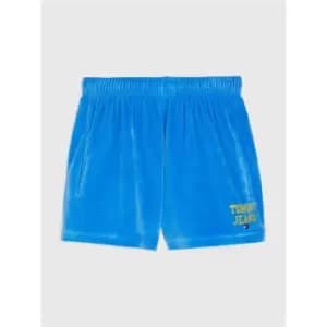 Tommy Jeans Tjw Velour Short - Blue