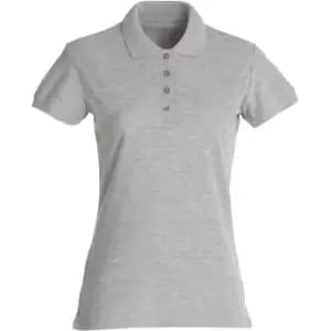 Clique Womens/Ladies Melange Polo Shirt (L) (Grey)