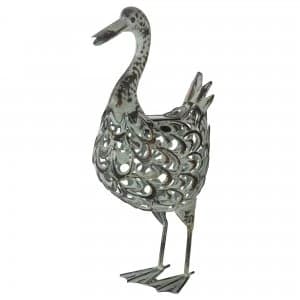 Smart Solar Metal Silhouette Duck Light