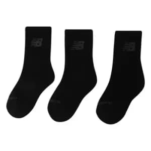 New Balance Balance 3 Pack of Crew Socks - Black