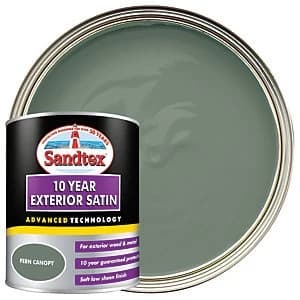 Sandtex 10 Year Exterior Satin Paint - Fern Canopy 750ml
