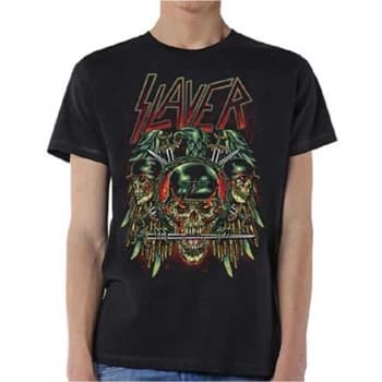 Slayer - Prey with Background Unisex Large T-Shirt - Black