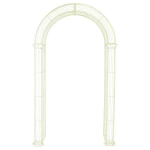Charles Bentley Wrought Iron Garden Arch - Pastel Green