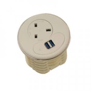 Jemini White Cable Port Power Module KF74937