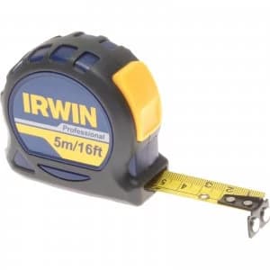 Irwin Professional Pocket Tape Measure Imperial & Metric 16ft / 5m 19mm