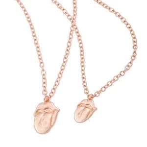 The Rolling Stones - Rose Gold Tongue Necklace & Bracelet Set